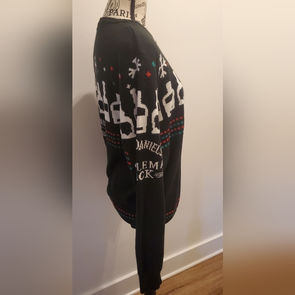 Jack Daniel's Black and White Festive Sweater - Picture 6 of 7
